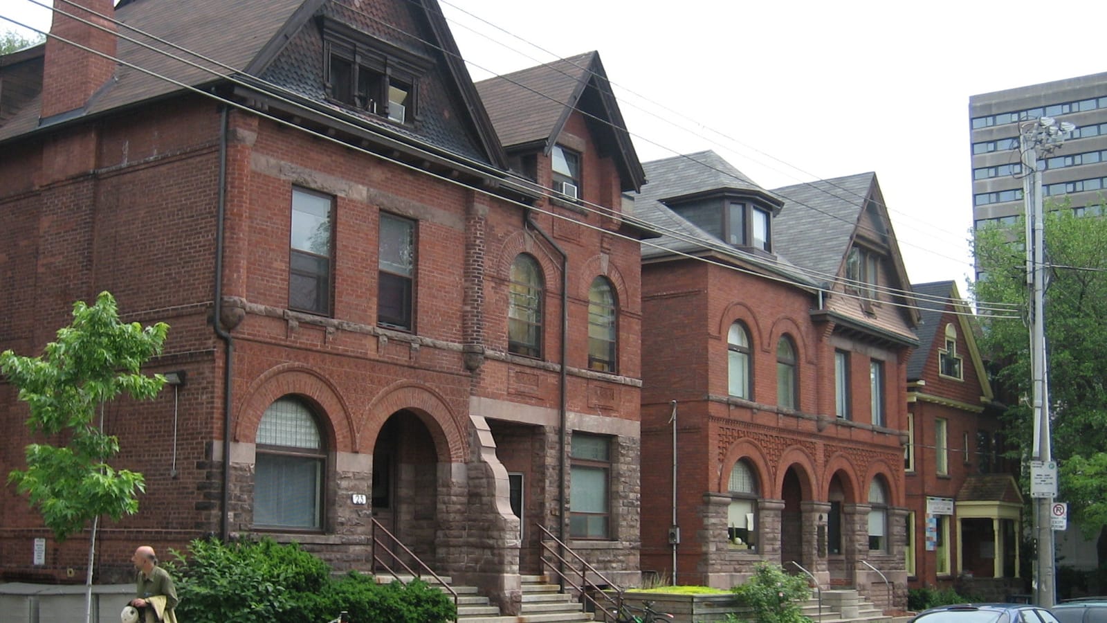 Victorian and Edwardian houses on an Annex street — The Annex
