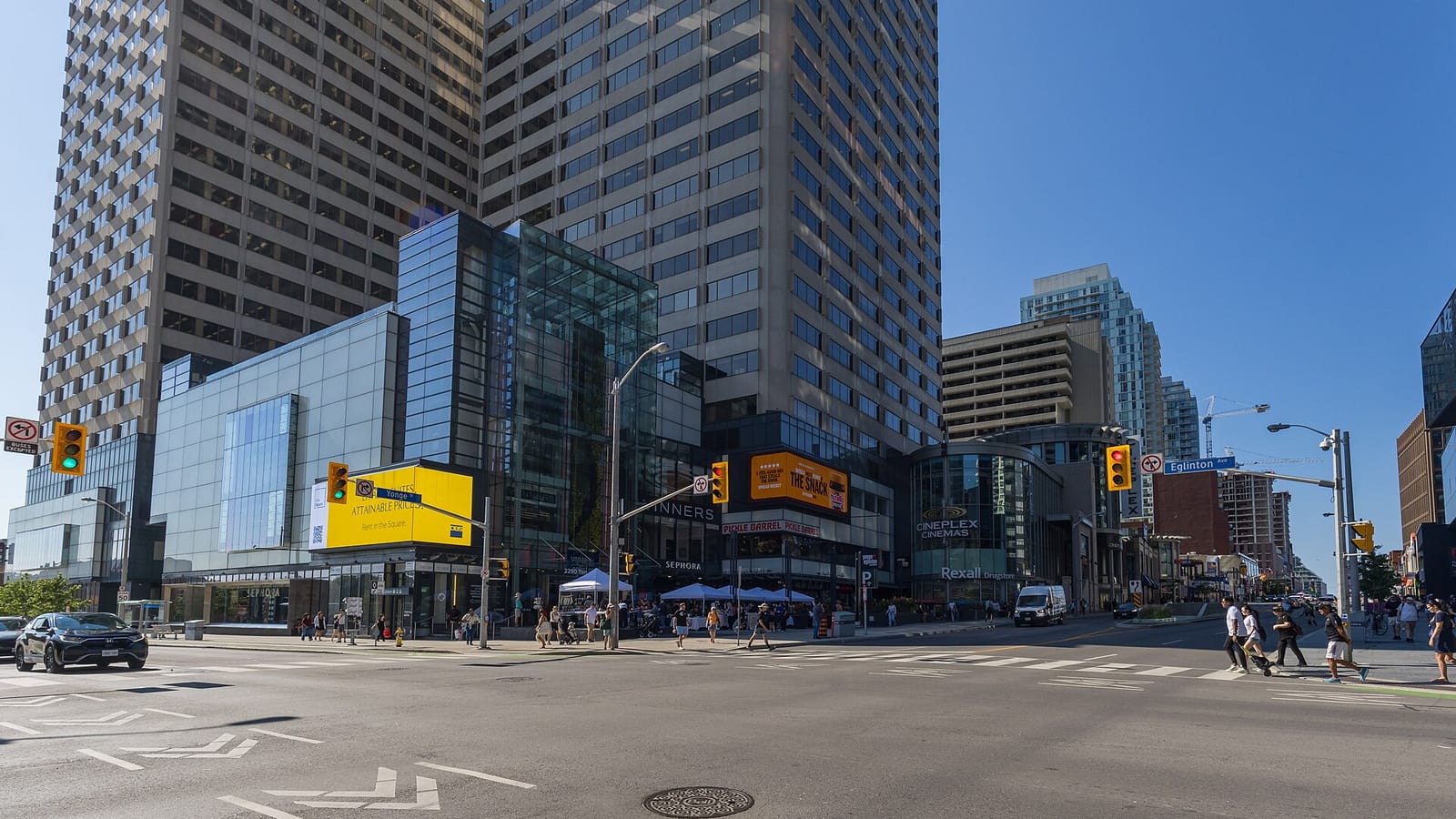 The north-west corner of Yonge Street and Eglinton Avenue — Yonge and Eglinton